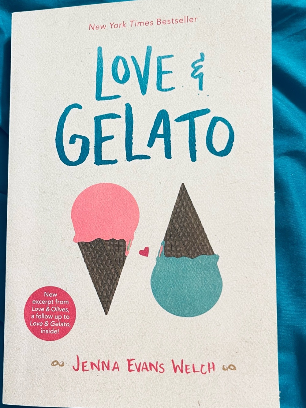 Love & Gelato Jenna Evans Welch Paperback YA Romance Italy Travel Fiction